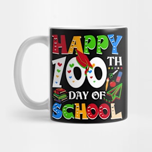 Happy 100th Day Of School Teacher Rainbow - 100 Days Smarter Mug